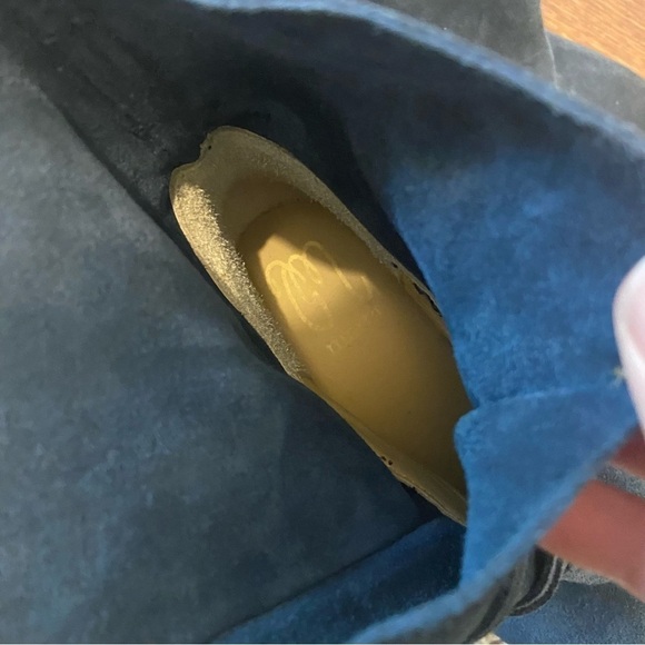 Matta NY | Florentia Italian Blue Suede/ Leather Ankle Boot Size 37 1/2- US 7.5 - Picture 12 of 12